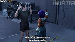 Juno maxes out training with brutal hardcore overwatch sex pounding her tight holes!
