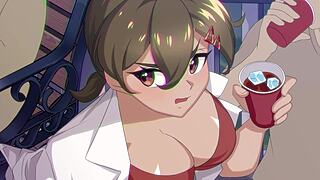 oh man the tomboy's vibrator ride in bathroom party gets me