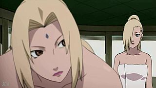 Sakura and Tsunade ignite raw ecchi anime passion together