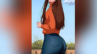 who wouldn't wanna bury their face in mommy's massive anime ass cheeks? 🍑😍💦