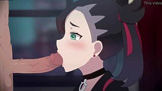 marnie pokemon sucks monster cock deep then cum in mouth