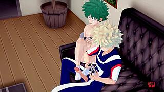 My Hero Academia Yaoi - Bakugo and Deku Game On in Japanese Gay Hentai Manga