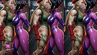 Sensual Battle Between Cammy White And Juri Han Turns Intense