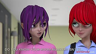 The horny japanese teacher in 3d hentai