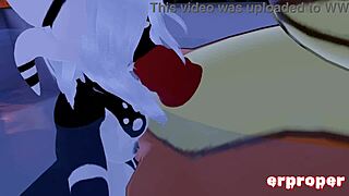beizel moans as panda girl sucks and rides his vrchat cock