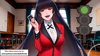 joi hentai luz verde luz roja: femdom jerk off instructions with spanish voice in kakegurui game