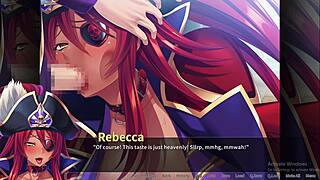 pirate booty rebecca takes bukkake in hentai game scene