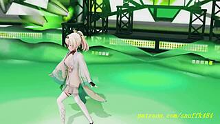 Novr mmd iroha dances in 3d hololive hentai video.