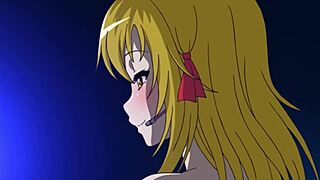 hentai blonde fingers herself moaning on webcam