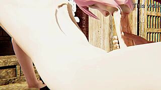 dandadan hentai aira shiratori handjob and blowjob scene