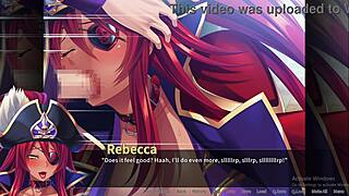 pirate booty rebecca takes bukkake in hentai game scene