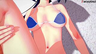 clorinde enjoys hot bikini sex in genshin