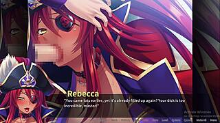 pirate booty rebecca takes bukkake in hentai game scene