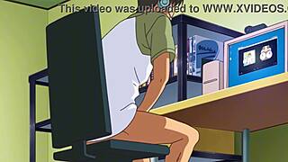 hentai blonde fingers herself moaning on webcam