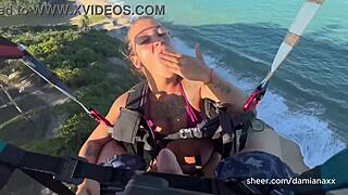 transando no parapente with wild excitement