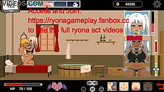 white haired lady enjoys fantasy hentai game sex