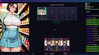 Risky hentai stream leads to mall handjob on big cock