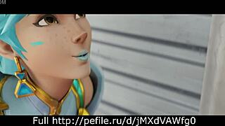 public sex with tracer ana and hanzo outdoors
