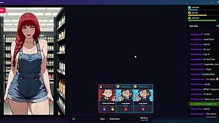 Risky hentai stream leads to mall handjob on big cock