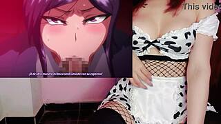 nerd fulfills fantasy with busty teacher in hentai yuugao