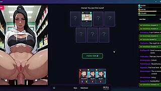 Risky hentai stream leads to mall handjob on big cock