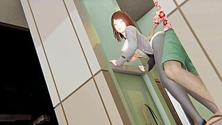 My Hero Academia Hentai Uraraka Having Sex In A Public Toilet