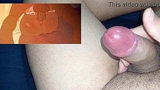 me playing hentai game while touching myself