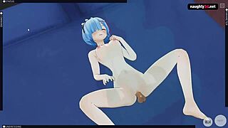 Rezero hentai rem gets fucked hard in story