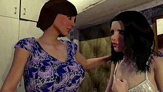 3d shemale makes a gift to her step son - animation transvestite porn