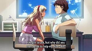 Hentai teen gets rewarded by hottie