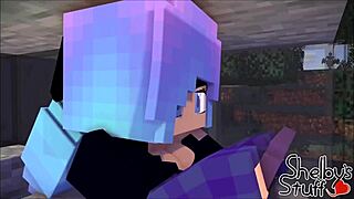 minecraft girls share lesbian toy fun