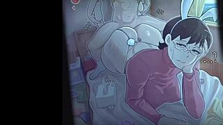 tamako nobi and nobita featured in classic animation video for fans