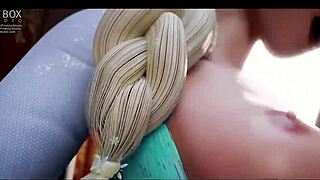 Elsa Shows Her Hot Ass In Disney Scene