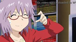 Hentai teen 18+ fucks hot nerd and android in double anal