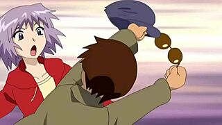Hentai teen 18+ fucks hot nerd and android in double anal