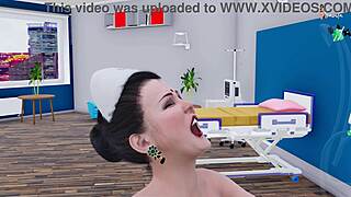 Indian nurse deepthroats patient cock then gets licked