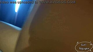 Wet pussy cums hard inside tight hole