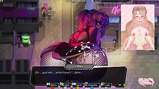 Big ass alt girl submits to a stranger and gets cumshot on her ass in fishnets in third crisis neon nights