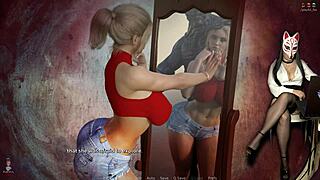 milf naya doggystyle fucked in red panties stockings