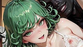 tatsumaki gets fucked hard in every position by huge black cock