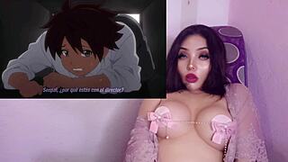 idol amorosa cheats on her girlfriend with an old guy in hentai