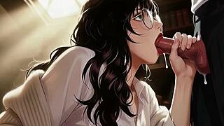 Gap moe glasses woman private library session
