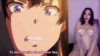 idol amorosa cheats on her girlfriend with an old guy in hentai