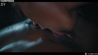 Ebony Vampire Rough Lesbian Domination Play