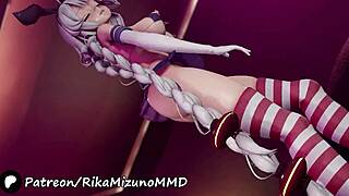 Hentai girl dance kizuna akari shimakaze cosplay mmd r18