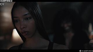 Ebony Vampire Rough Lesbian Domination Play