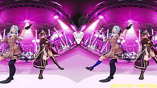 Vr180 mmd suiseimarine dance hololive hentai