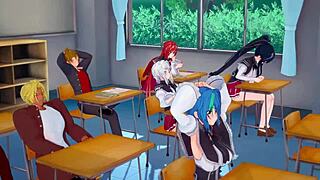 hs dxd ntr madness coming inside rias akeno asks for more