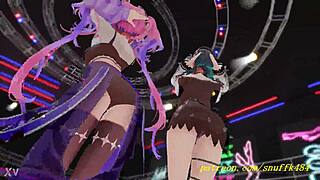 novr mmd chihavivi dances in 3d hololive hentai