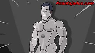 The robot eater in gay cartoon sex